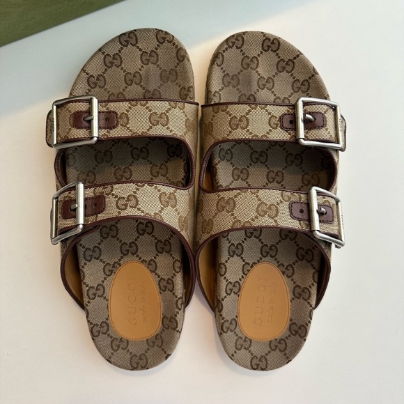 Gucci Other - Gucci | Brown Logo Sandals
